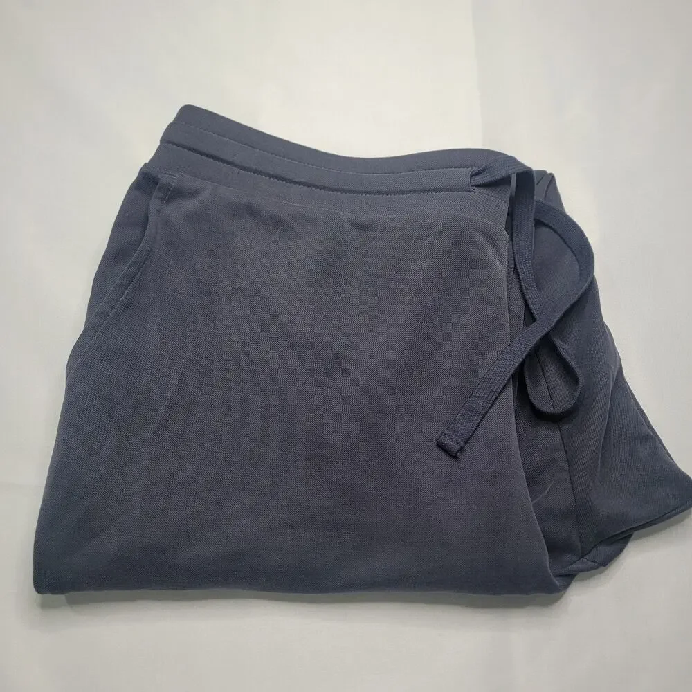 Pure J Jill Medium Grey Sand Washed Blue Pants Pull On Drawstring Tencel - Picture 11 of 16